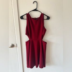 Lulu’s red cutout dress